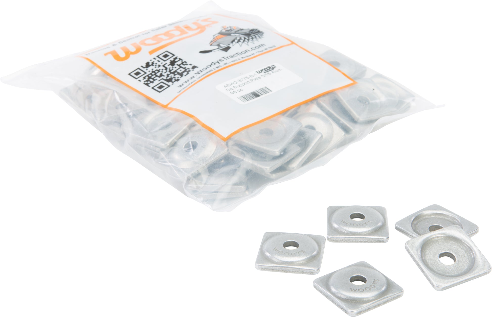 Digger Support Plates Square Alum. 5/16" 96/Pk