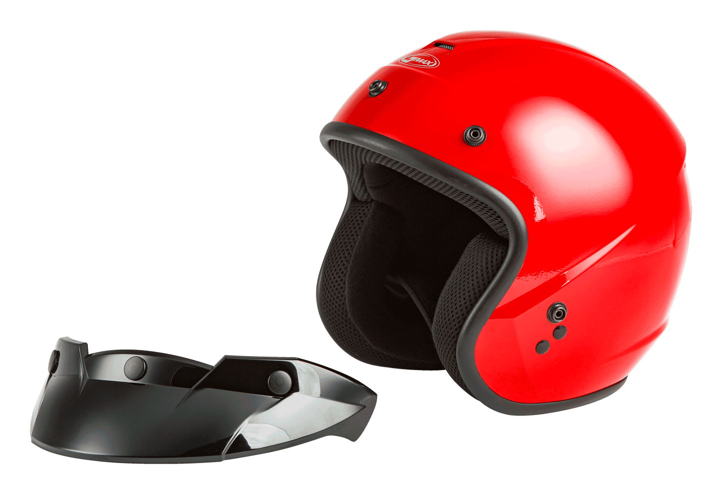 Of 2 Open Face Helmet Red Xs