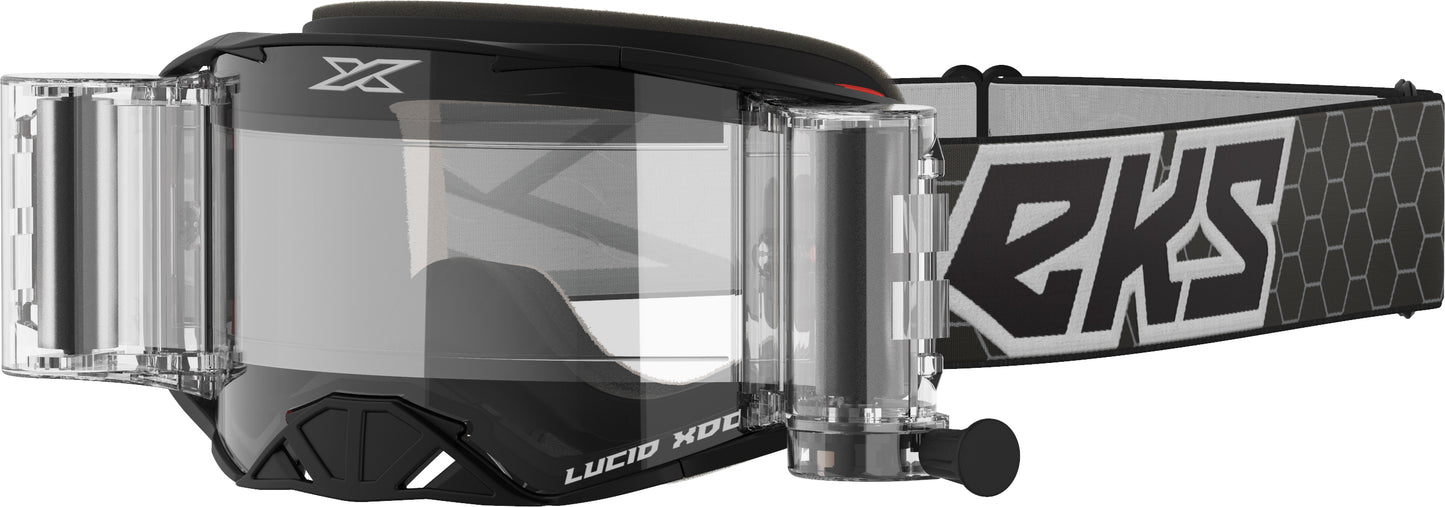 Lucid Goggle Race Pack Black/White Zip Off Clear