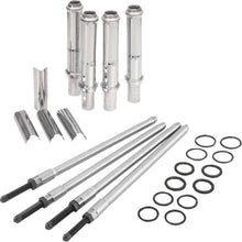 Speedy Pushrod Kit W/Covers Chrome, M8 17 24 (Exc.Vvt)