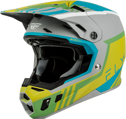 Formula Cc Strike Helmet Matte Grey/Green/Teal Xl