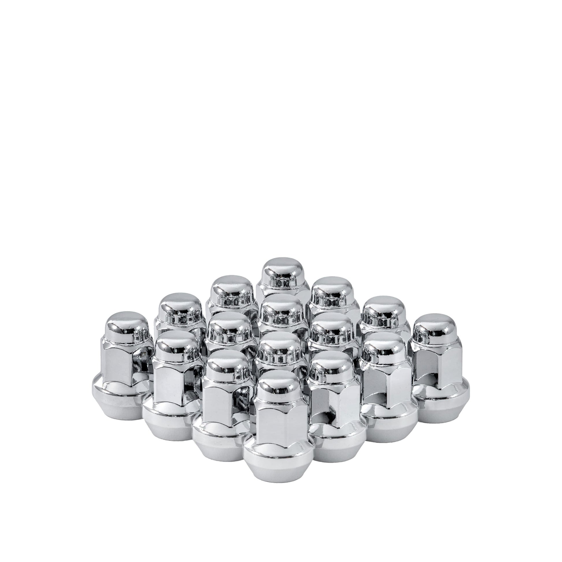 Lug Nuts Chrome Pol 3/8" 24 60  Tapered 16/Pk
