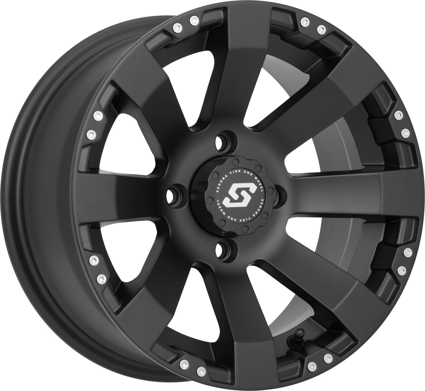 Spyder Wheel 12x7 4/137 5+2 (+10mm) Black
