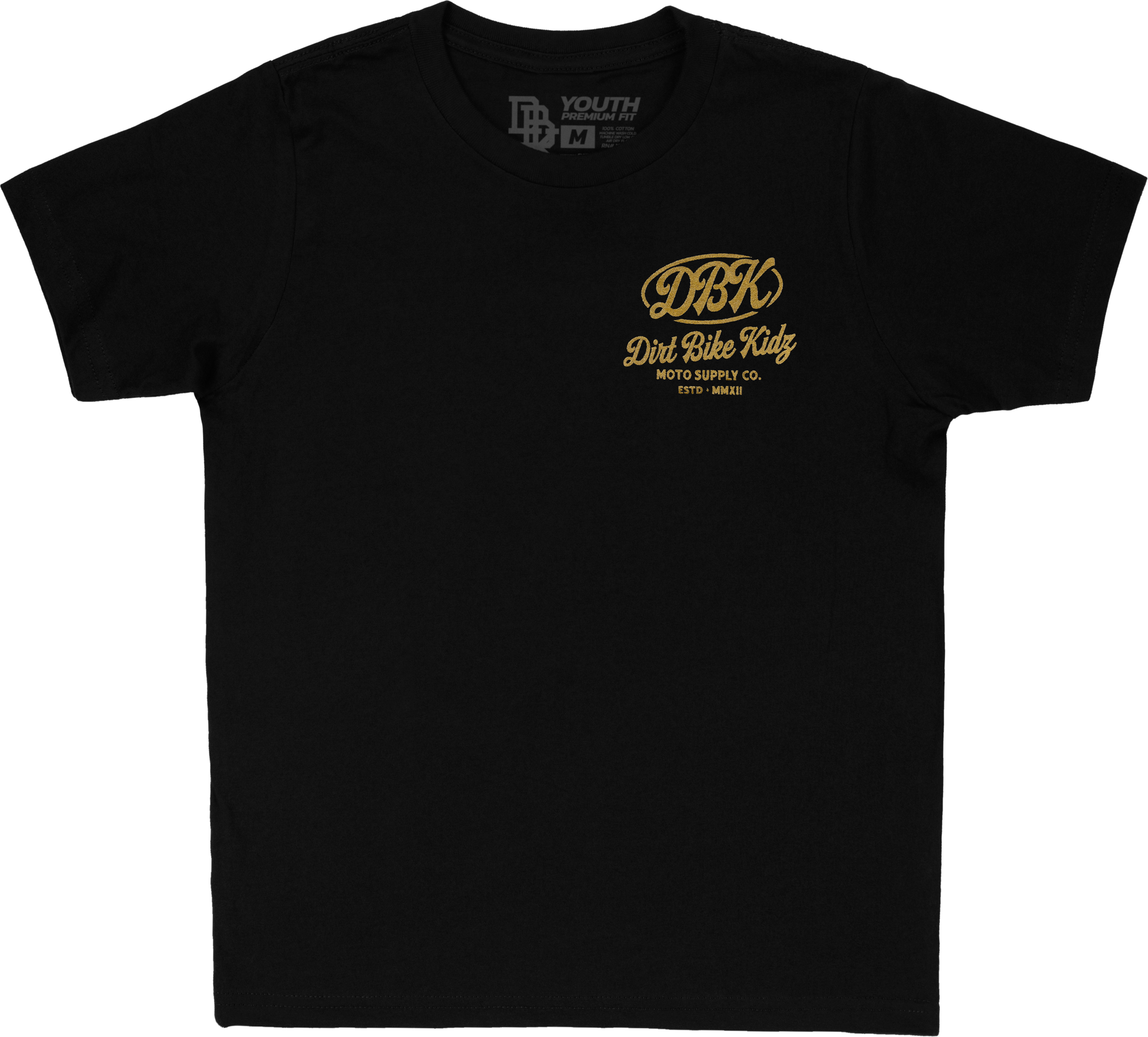 Gold Nugget Youth Tee Black Ys