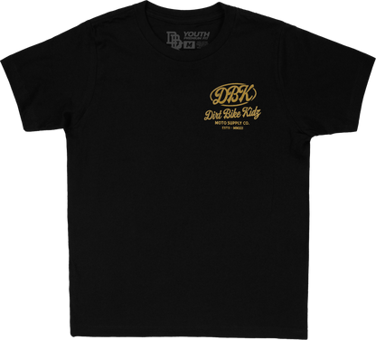 Gold Nugget Youth Tee Black Ys