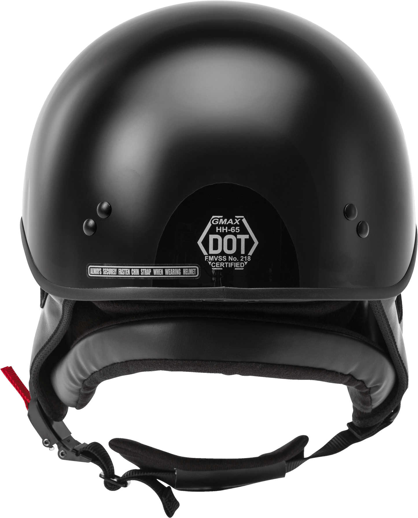 Hh 65 Half Helmet Full Dressed Black Xl