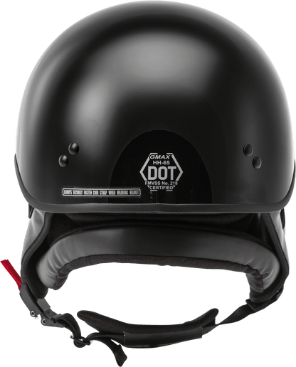 Hh 65 Half Helmet Full Dressed Black Xl