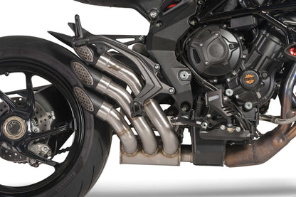 QD Exhaust Power Gun Slip-on - MV Agusta Brutale 800 (2016+), and Dragster 800, F3 675 / 800 (2017+), RVS #1, and Superveloce