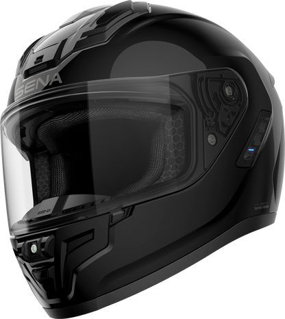 Phantom Ff Mesh Com Helmet Glossy Black Md
