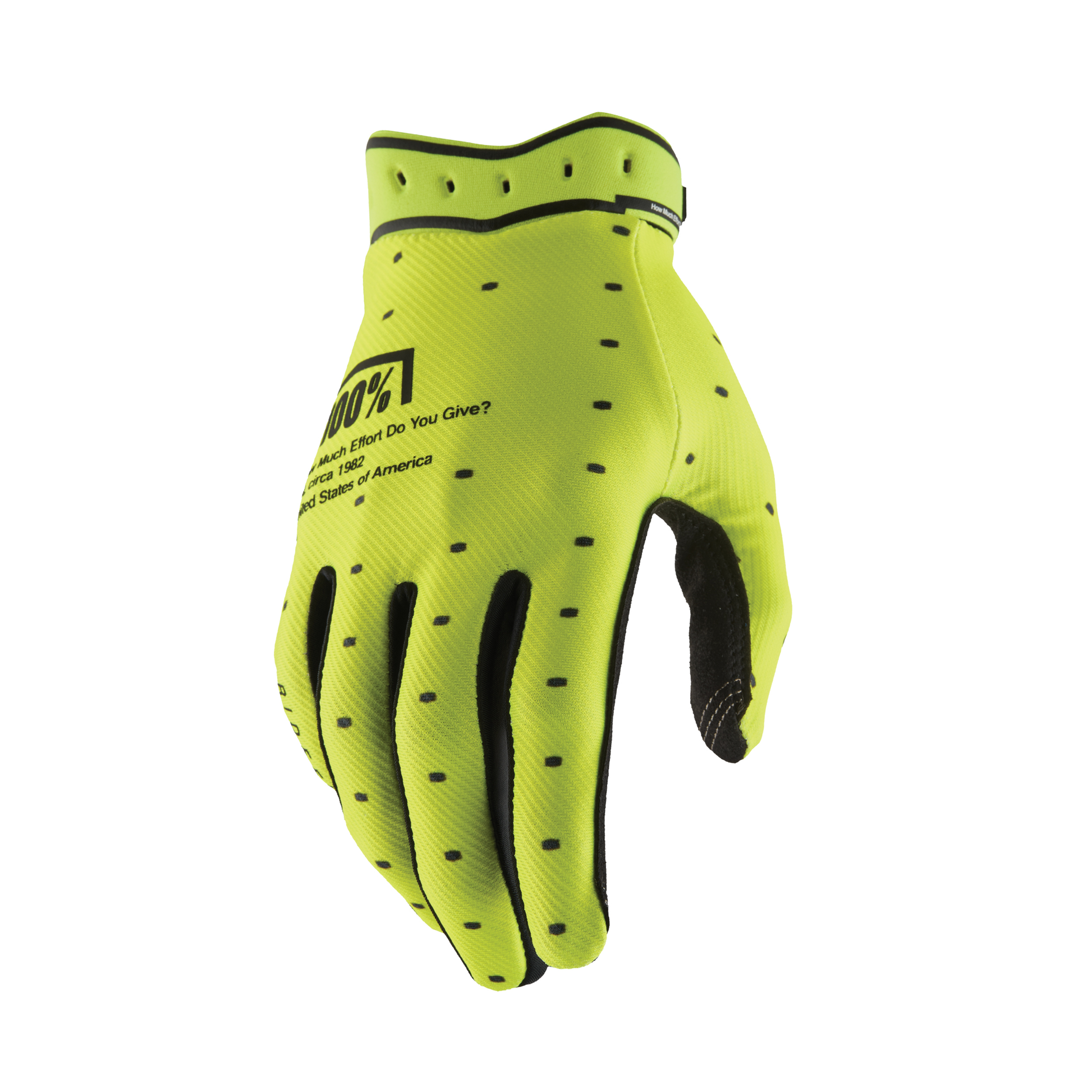 Ridefit Gloves Flo Yellow Sm