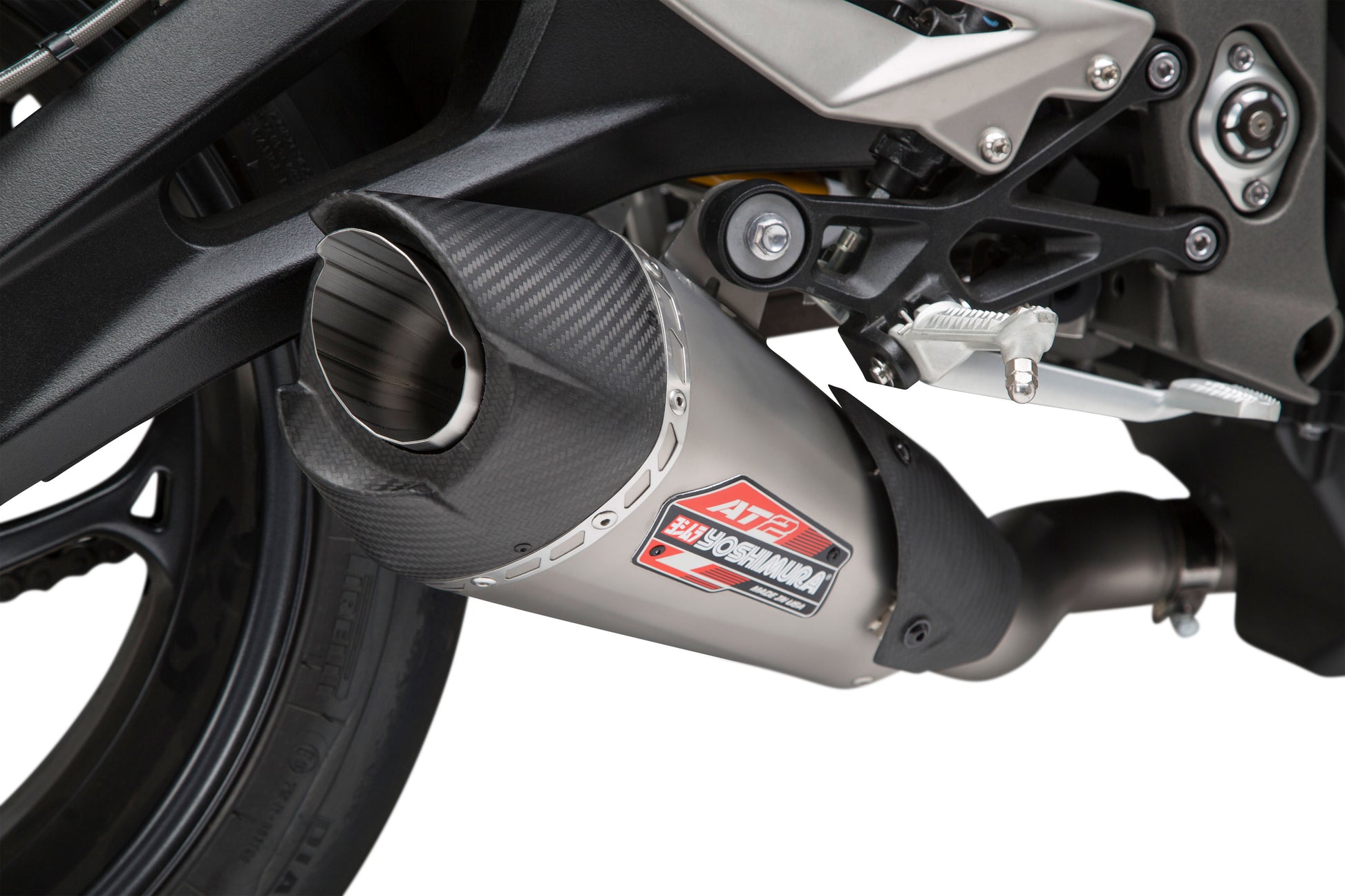 Exhaust Street At2 Works Slip On Ss Ss Cf