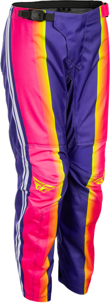 Youth F 16 Raze Pants Purple/Pink/Yellow Sz 20