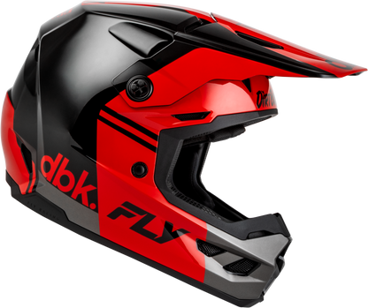 Kinetic Dbk Helmet Black/Red/Grey Lg