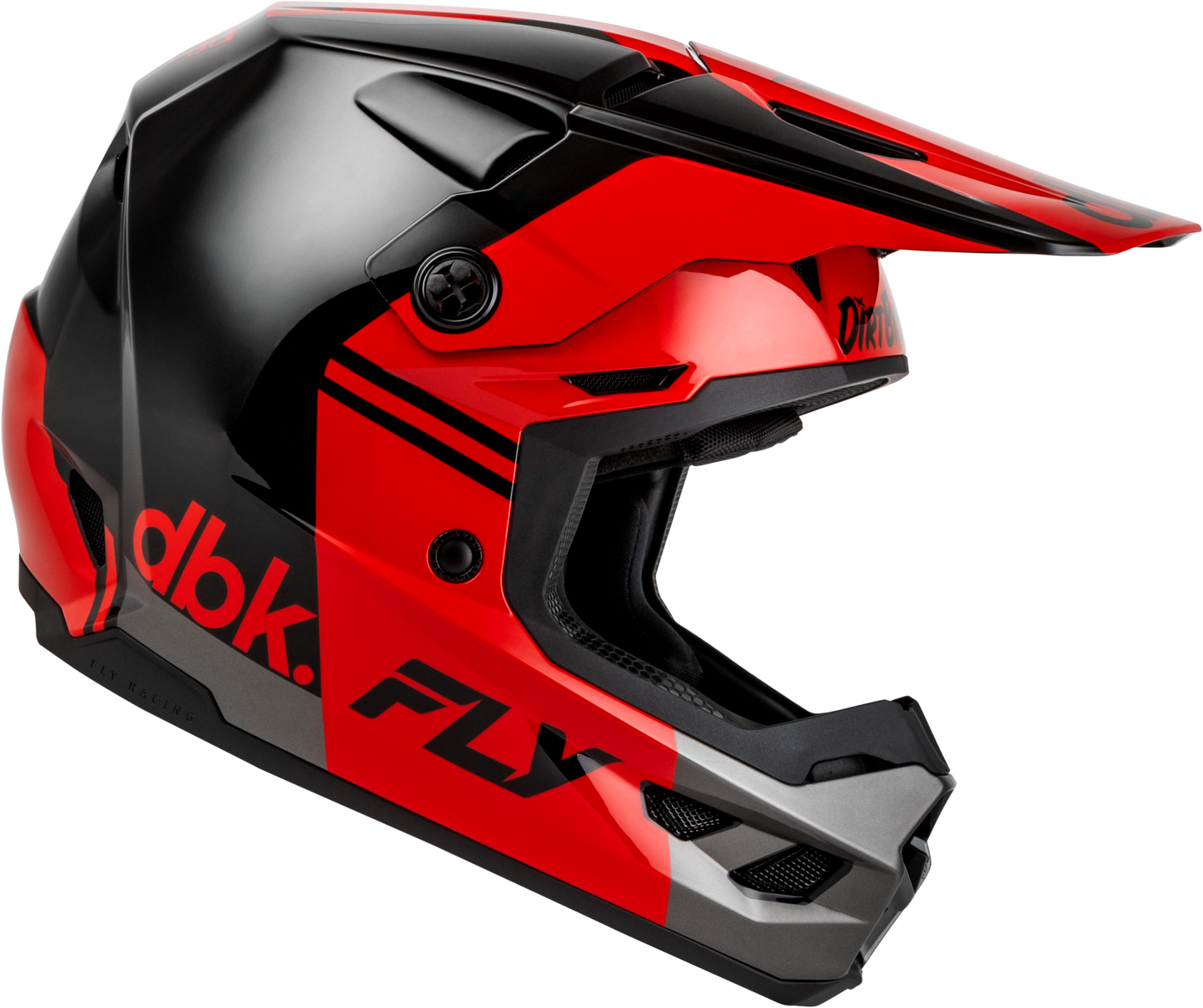 Kinetic Dbk Helmet Black/Red/Grey Sm