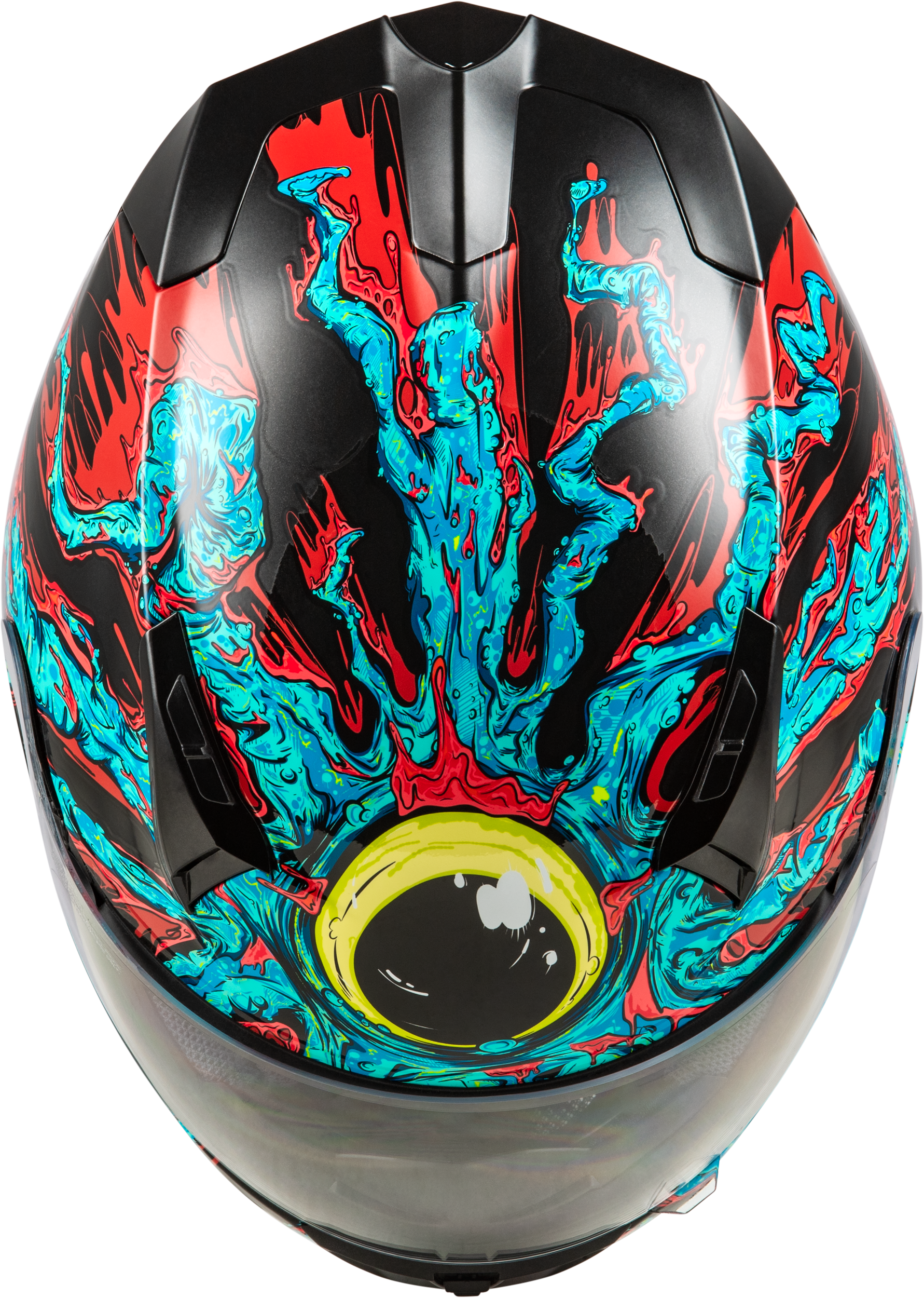 Revolt Space Creep Helmet Light Blue/Black/Red 2x
