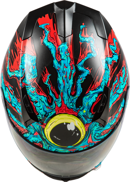 Revolt Space Creep Helmet Light Blue/Black/Red Lg