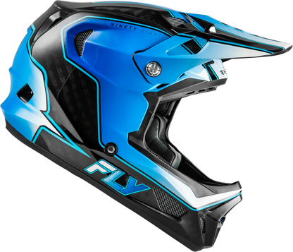 Werx R Flow Carbon Helmet Black Carbon/Blue/White Sm