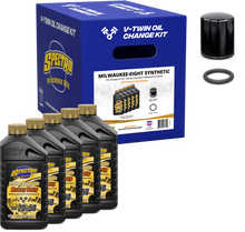 V Twin Engine Oil Chg Kit M8 Synthetic