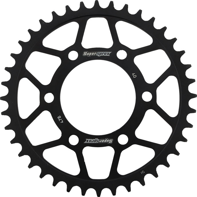 Rear Sprocket Steel 40t 520 Blk Kaw/Pol