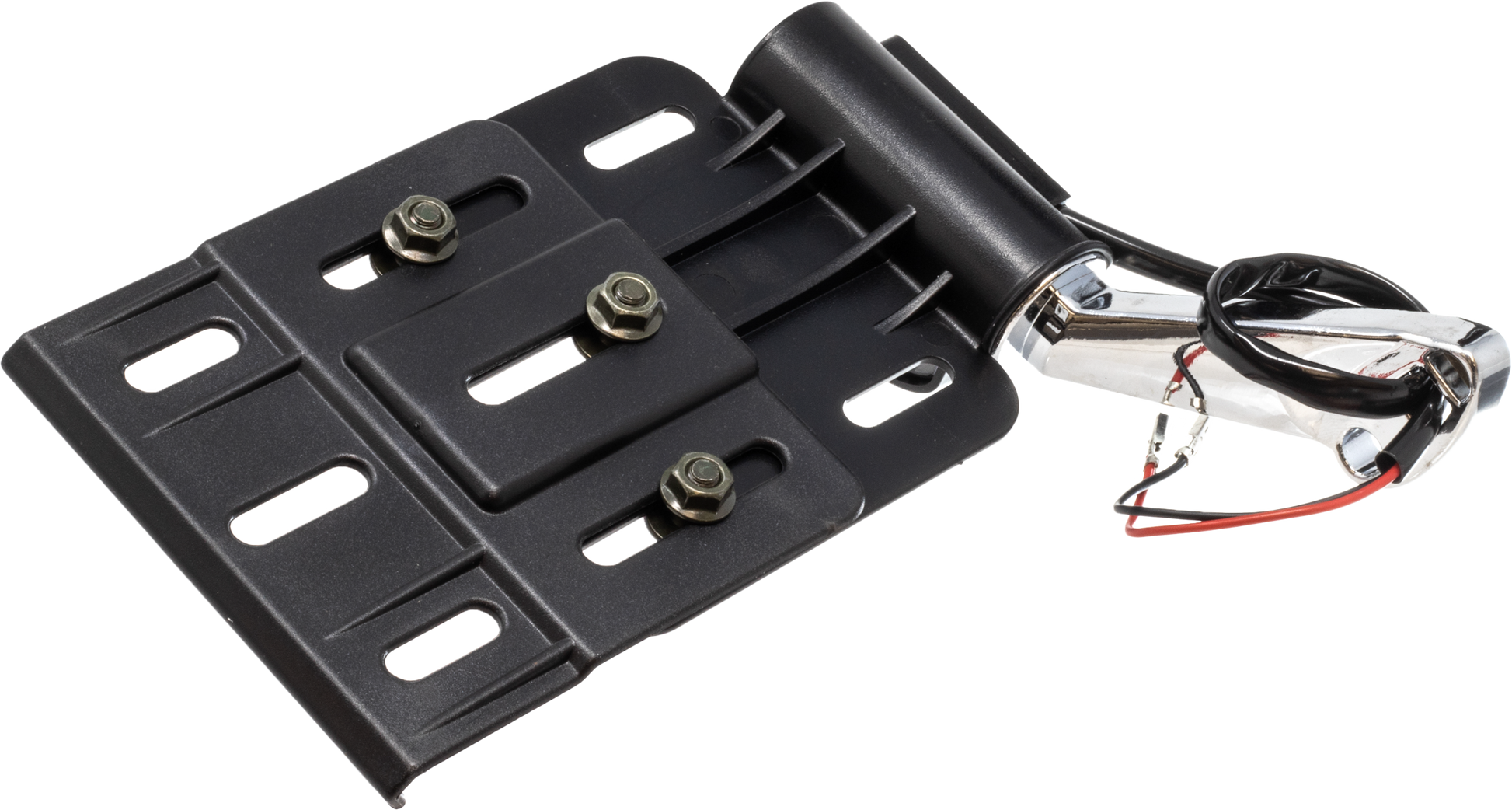 Foldable Tag Mount W Light Blk/Chr