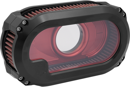 Nl Tc Air Cleaner W/Glass Black W/Red
