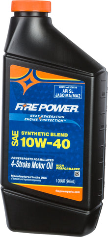 Synthetic Blend Oil 10w40 4t 1 Qt (12/Case  Sold Ea)