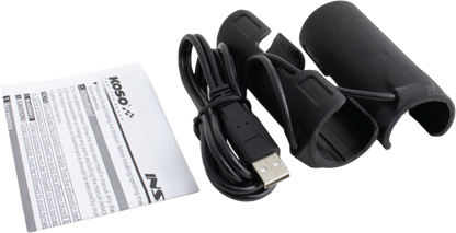 X Claws Heated Grips Clip On Sleeve Usb Black