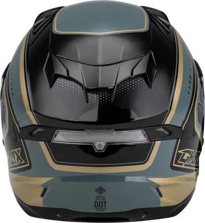 Ff 98 Aftershock Helmet Grey/Metallic Gold Sm