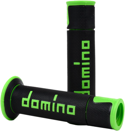 A450 Road Racing Grips Black/Green Pair