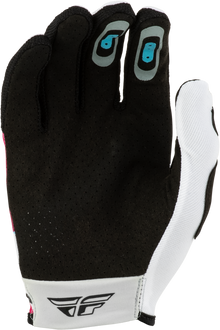 Youth Lite  Vibe Gloves White/Pink/Blue Ys