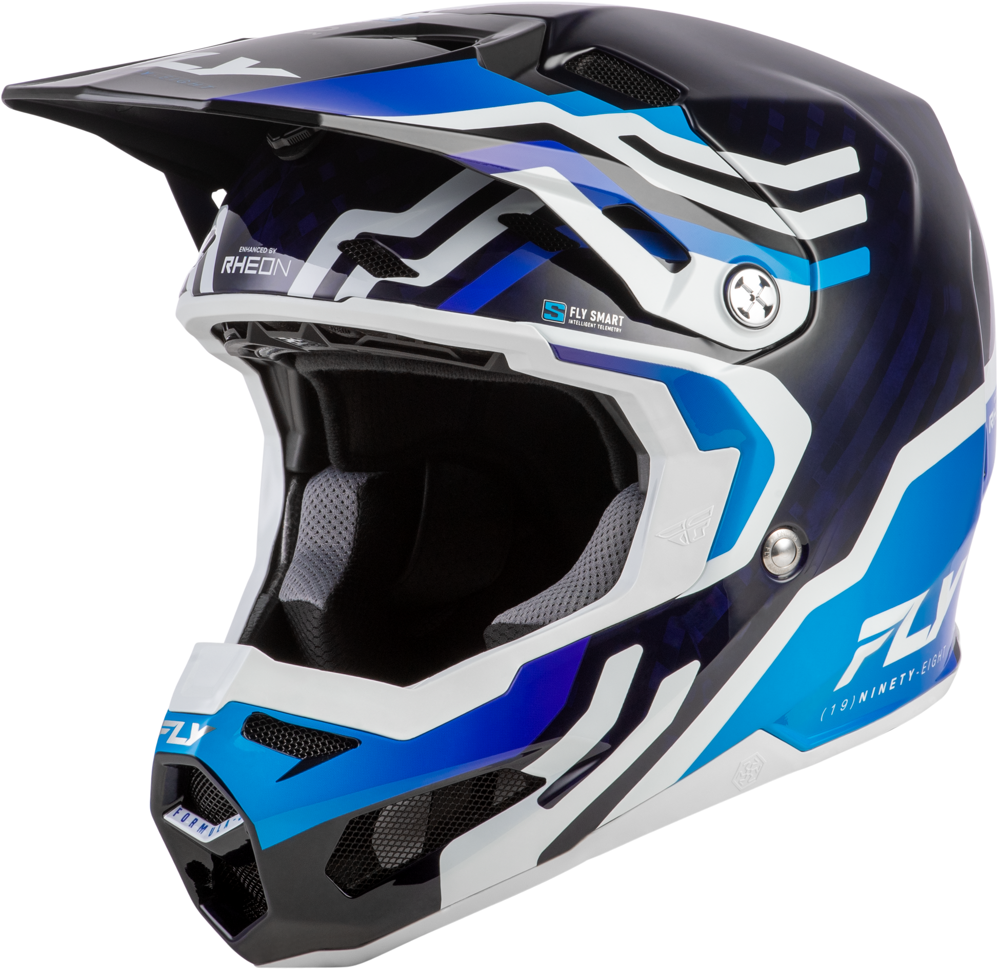 Formula S Carbon Byte Helmet Blue Carbon/Blue/White Md