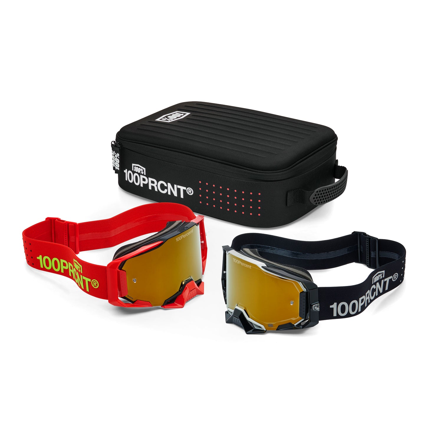 Dual Armega Racer Pro Pack Black/Red True Gold Mirror
