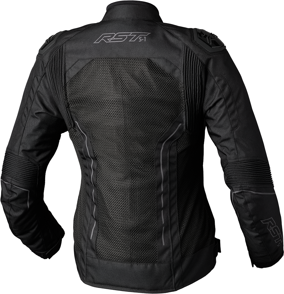 Ladies S1 Mesh Ce Jacket Black/Black Textile Xs