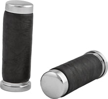 Grips Leather Chrome W/O Throttle Sleeve