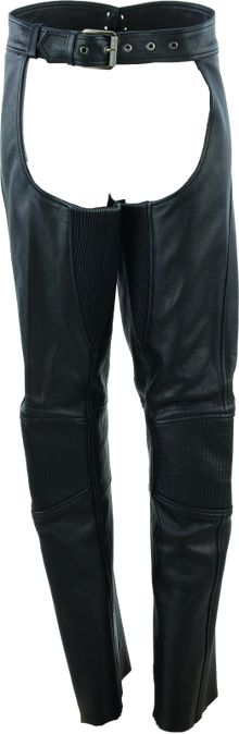 Kuryakyn Leather By River Road Sierra Leather Chaps Black Womens - 2XL