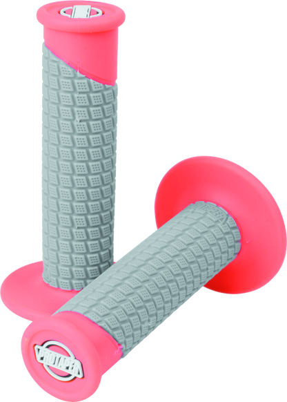 ProTaper Clamp-On Pillow Top Grips - Neon Red/Gray