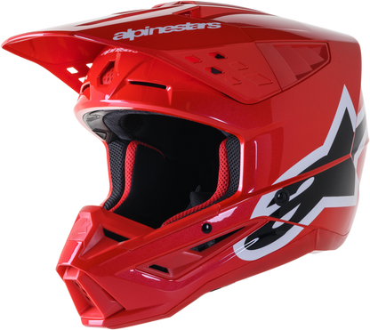 S M5 Corp Helmet Bright Red Glossy 2x