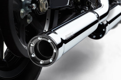 3" Rpt Slip Ons Chrome Sportster 14 22