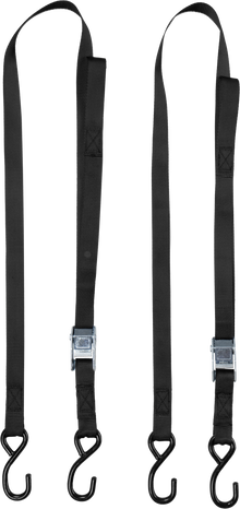 1" X 6' Tie Down Soft Tie Black 2/Pk