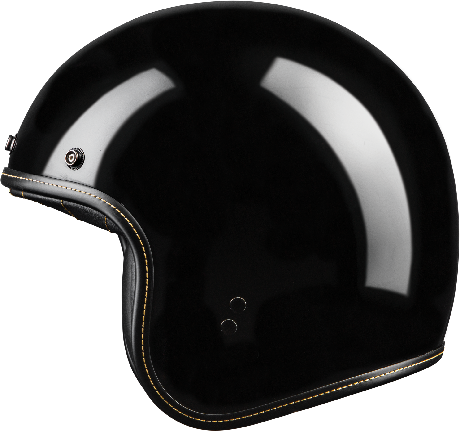 .38 Retro Helmet Gloss Black Xs