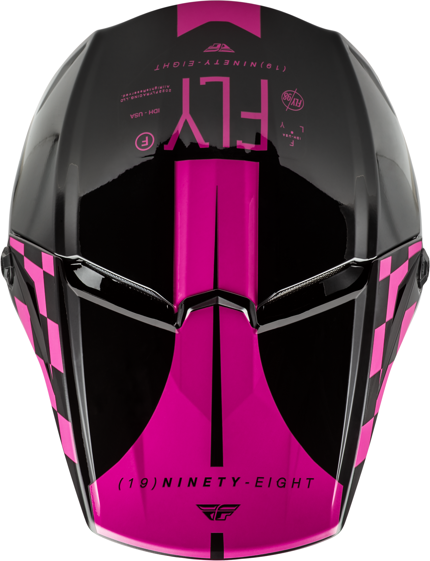 Yth Kinetic Lite Rival Helmet Gloss Black/Pink Yl
