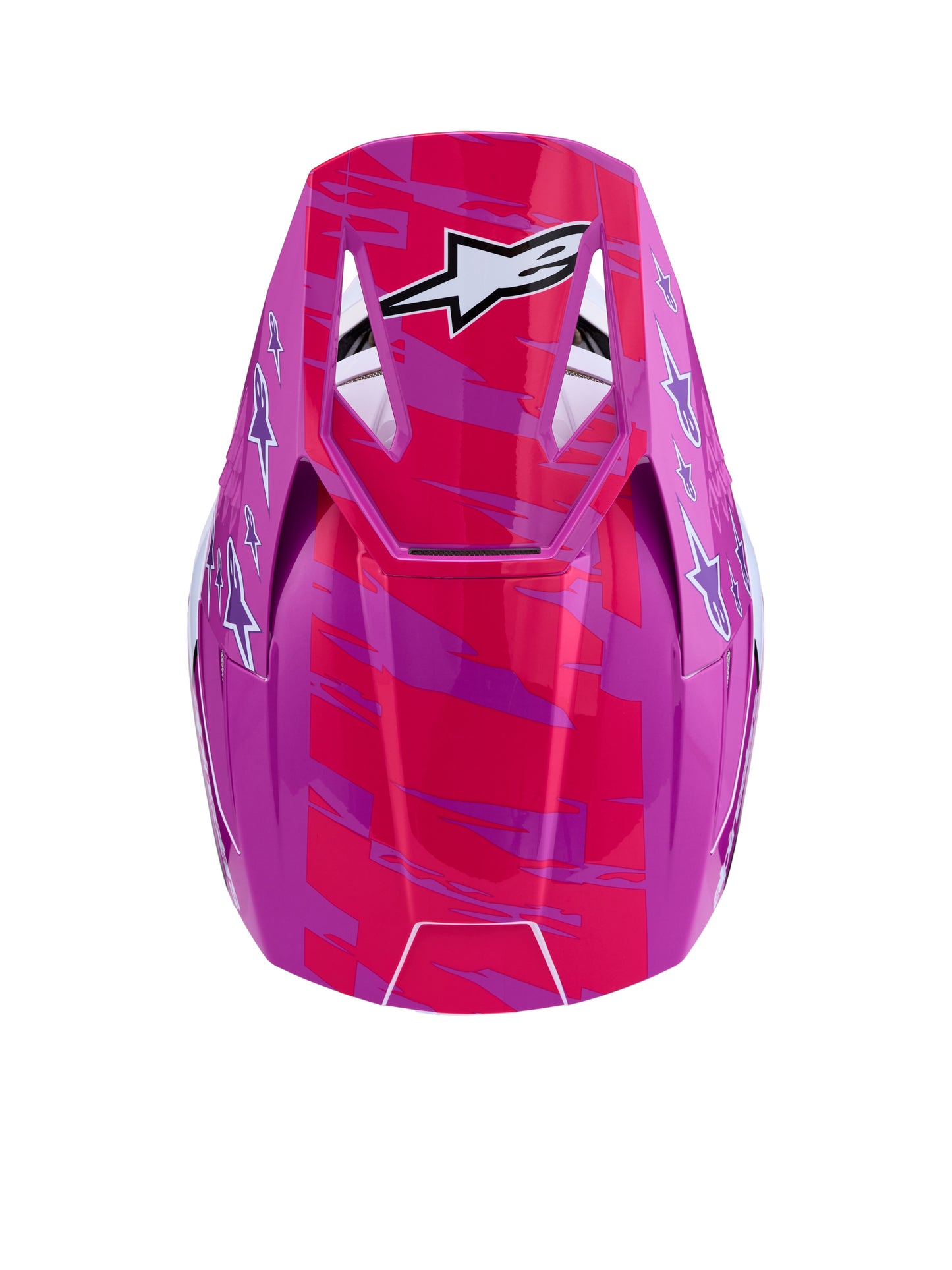 S M3 Falcon Helmet Ece06/Dot Prpl/Wht/Blk/Pink Fl Gl Md