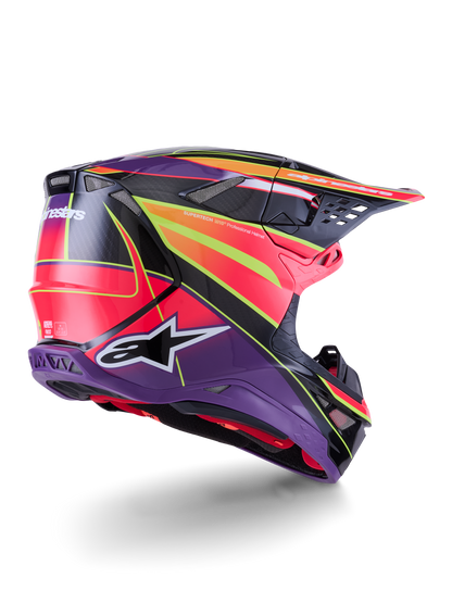 Supertech S M10 Era Helmet Pnk/Violet/Ylw Fluo Glossy Sm