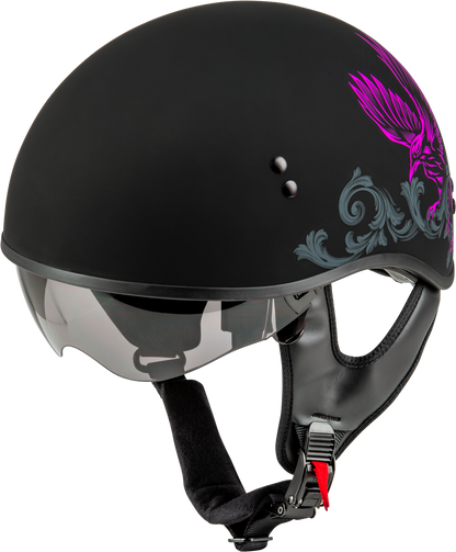 Hh 65 Corvus Helmet Matte Black/Purple/Grey Xs