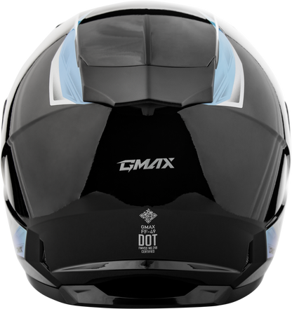 Ff 49 Syth Helmet Black/Silver Blue Xl