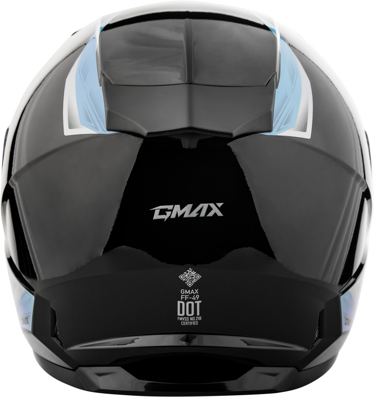 Ff 49 Syth Helmet Black/Silver Blue Lg