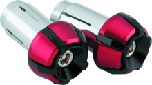 BikeMaster Anti-Vibration Bar Ends - Black/Red