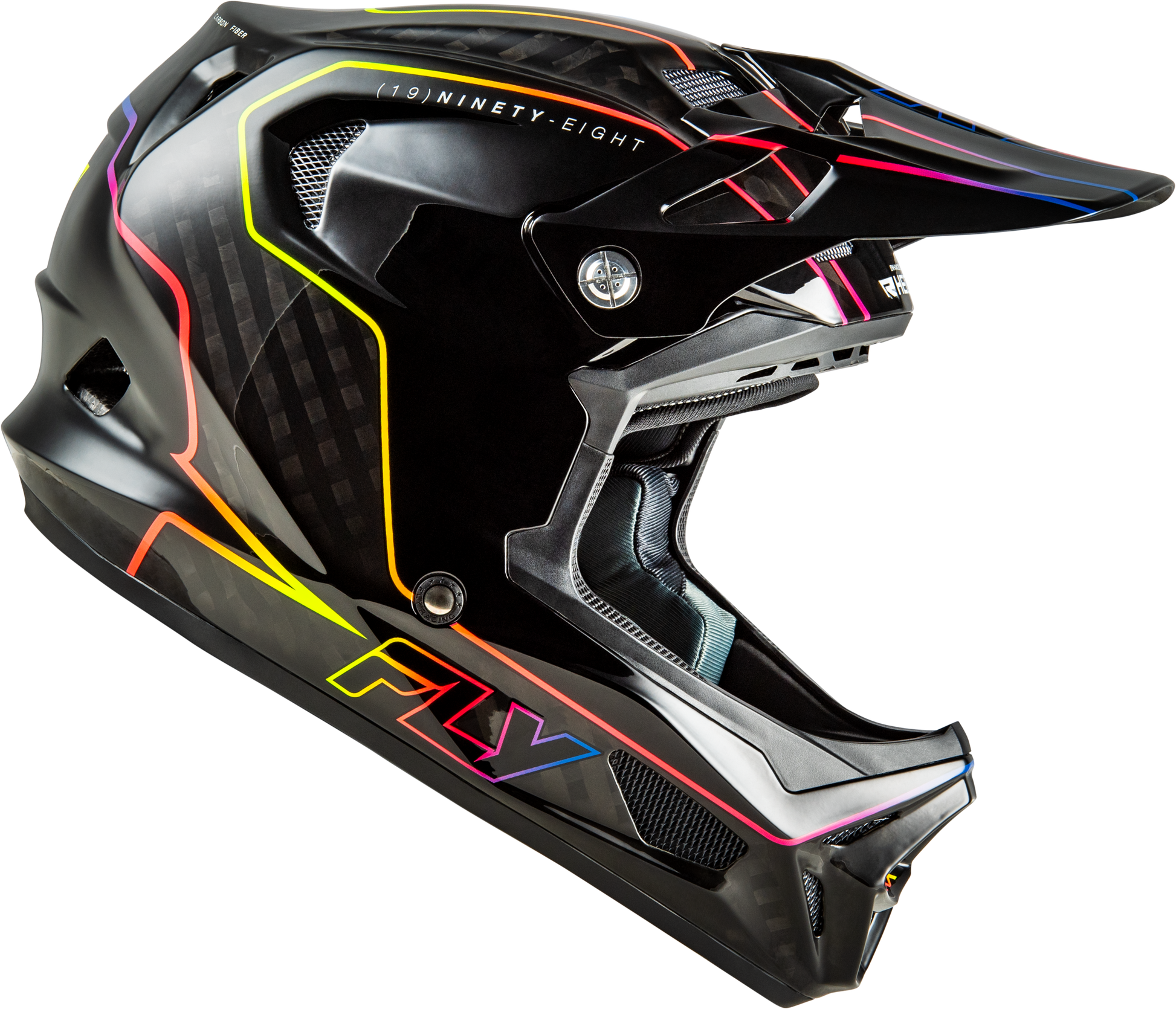 Werx R Flow Carbon Helmet Black Carbon/Black/Multi Sm