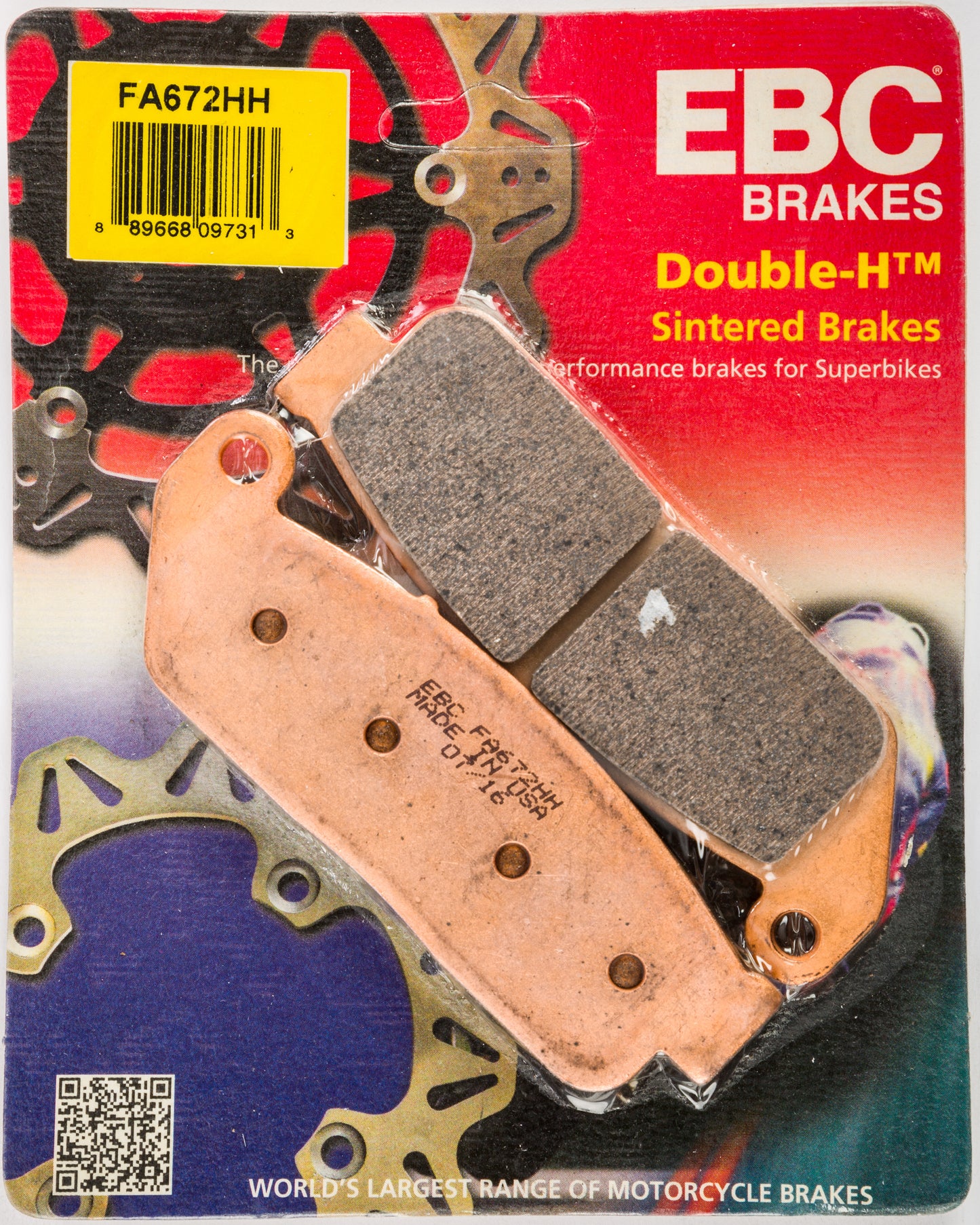 Brake Pads Fa672hh Double H Sintered