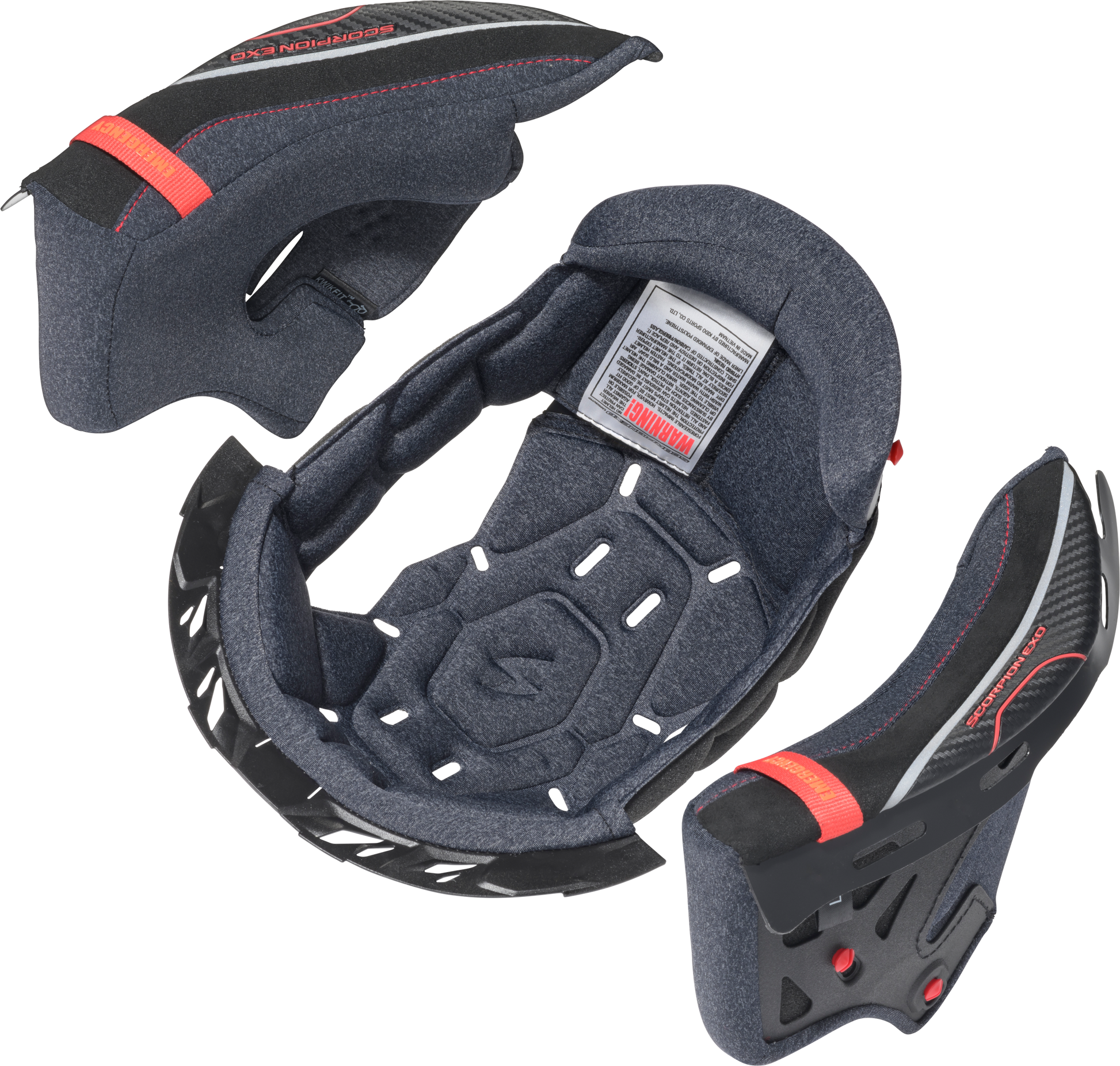 Exo Eclipse Cool Tech Liner/Cheek Pad Kit 2x